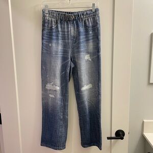 Hue pull-on loose fit jegging